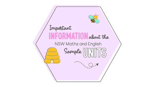 Important information about the NSW Maths and English Sample Units