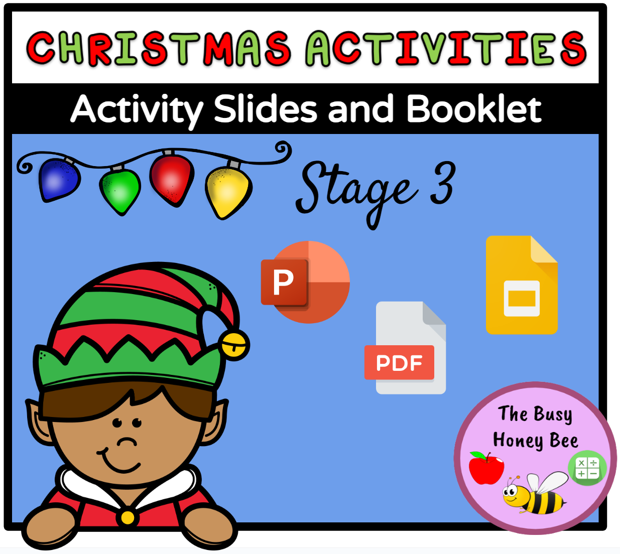 Stage 3 Christmas Activities PowerPoint and Booklet