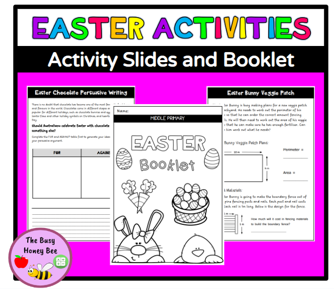 Middle Primary Easter Activity Slides and Booklet