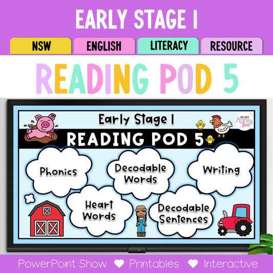 Early Stage 1 Reading Pod 5 - E, U, R