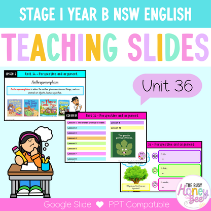 Stage 1 Year B Unit 36 NSW Perspective and Argument English Teaching Slides