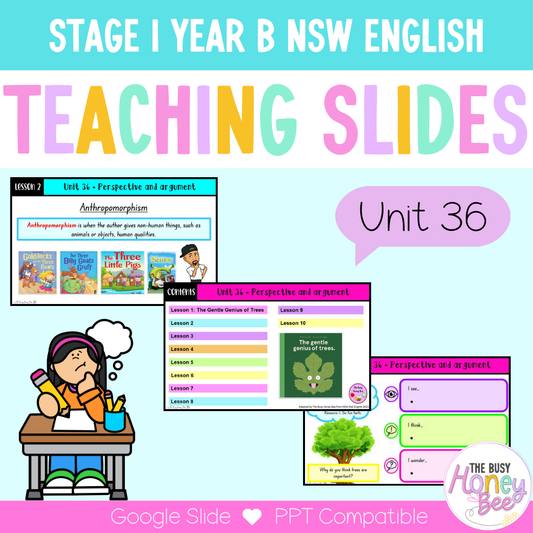 Stage 1 Year B Unit 36 Perspective and Argument English Teaching Slides