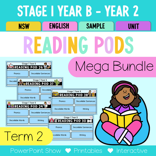 Stage 1 Year B - Year 2 Reading Pod Term 2 Mega Bundle