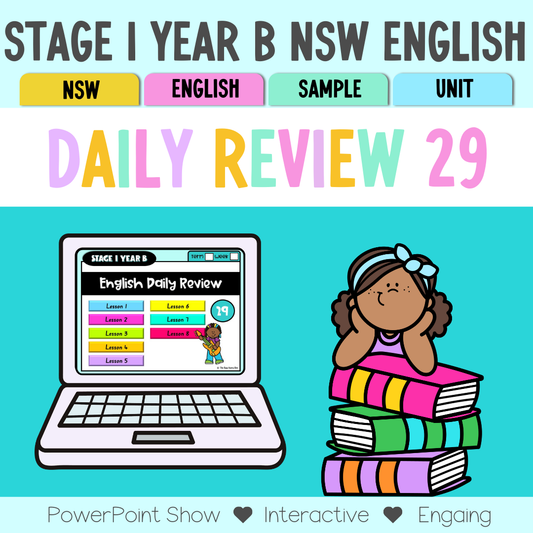 Stage 1 Year B Australian | NSW English Daily Review | Daily Warm Unit 29