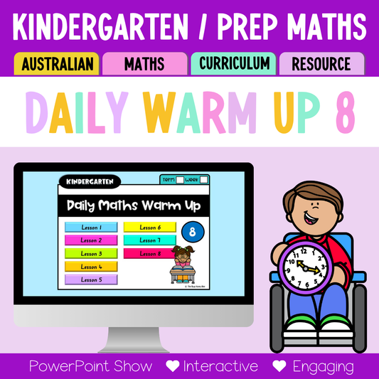 Kindergarten/Prep Australian | Math Daily Review | Warm-Up 8