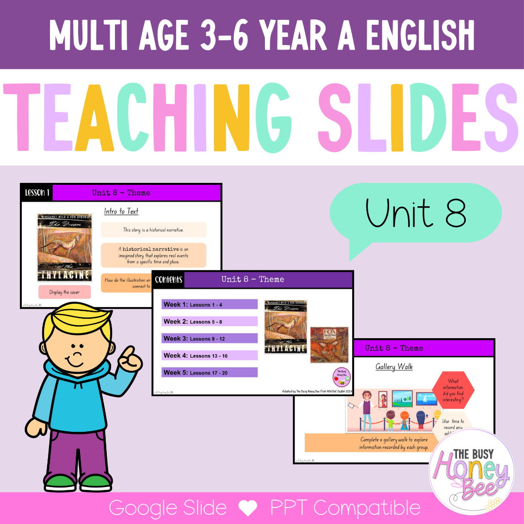 Multi Age 3-6 Year A Unit 8 Theme English Teaching Slides