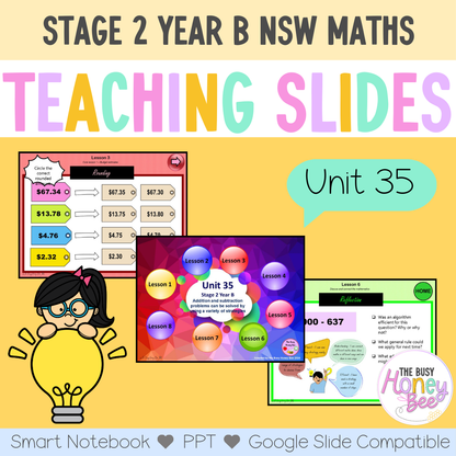 Stage 2 Year B Unit 35 Maths Teaching Slides