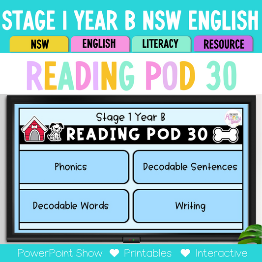Stage 1 Year B - Year 2 Reading Pod 30 - ch, tch, c, t