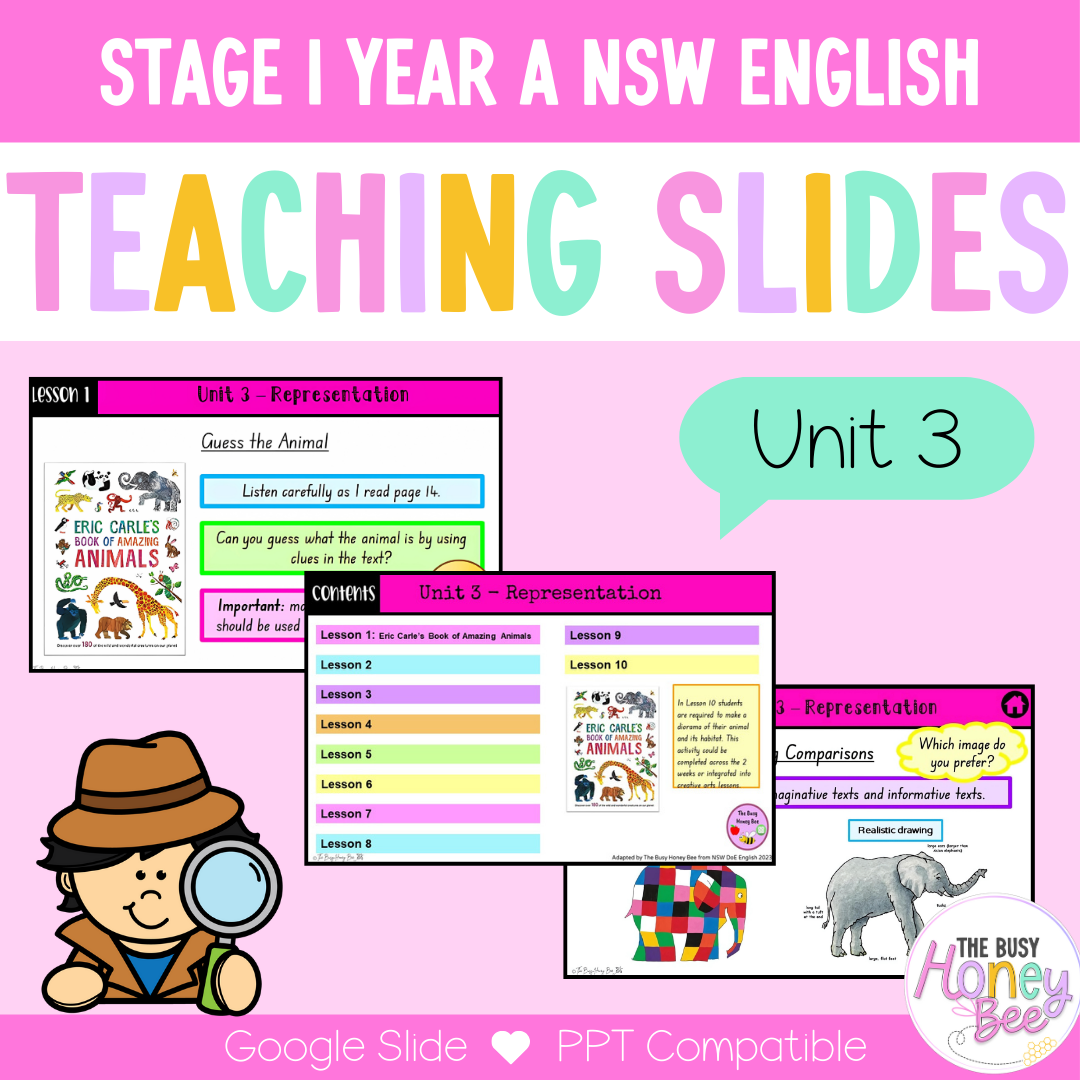 Stage 1 Year A Term 1 English Teaching Slides Mega Bundle