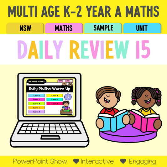 Multi Age K-2 Year A Australian | NSW Maths Daily Review | Warm-Up Unit 15