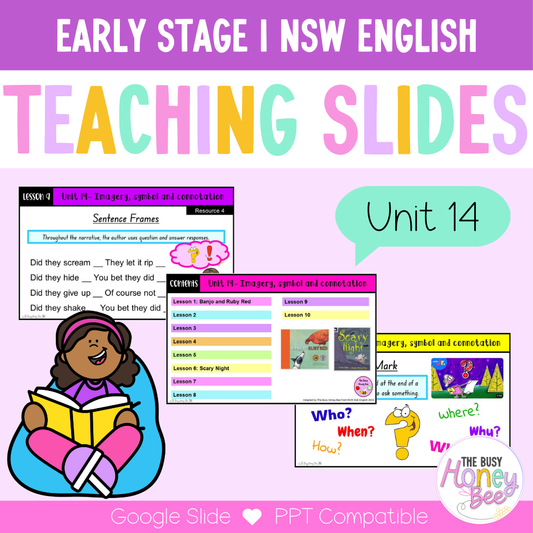 Early Stage 1 Unit 14 Imagery, symbol and connotation English Teaching Slides