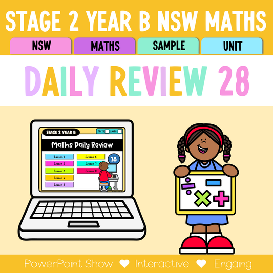 Stage 2 Year B Australian | NSW Math Daily Review | Warm-Up Unit 28