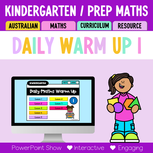 Kindergarten/Prep Australian | Math Daily Review | Warm-Up 1
