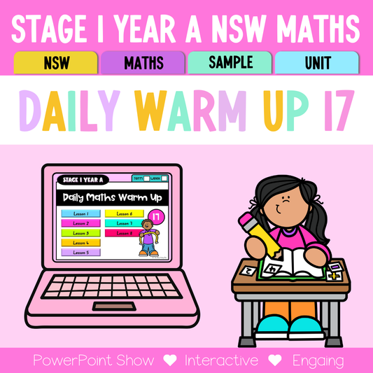 Stage 1 Year A Math Daily Warm Up Unit 17