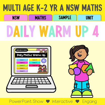 Multi Age K-2 Year A Maths Daily Warm Up Unit 4