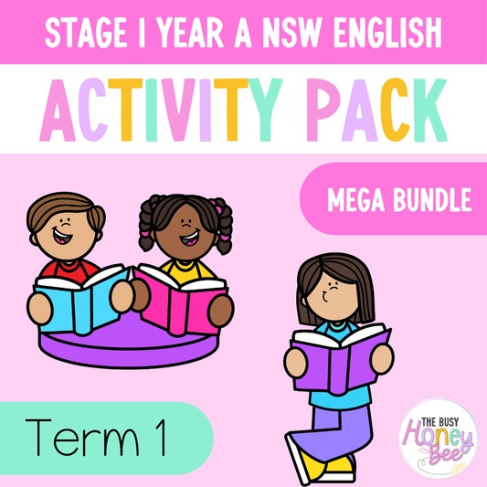 Stage 1 Year A and Multi Age K-2 Year A Term 1 English Activity Packs Mega Bundle