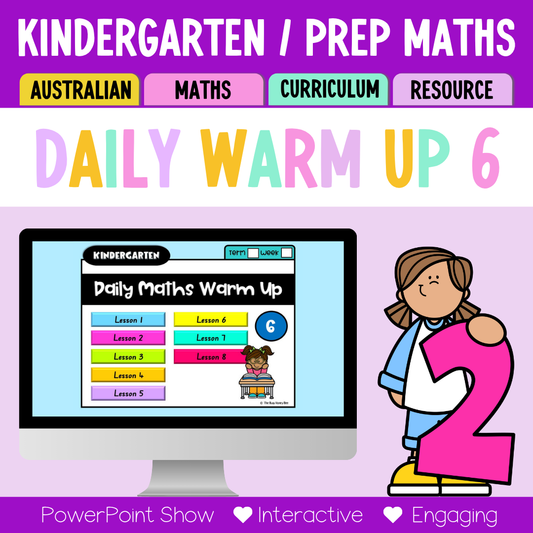 Kindergarten/Prep Australian | Math Daily Review | Warm-Up 6