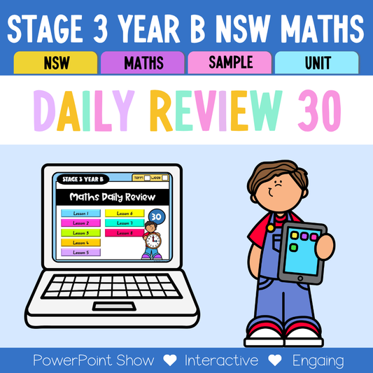 Stage 3 Year B Australian | NSW Math Daily Review | Warm-Up Unit 30