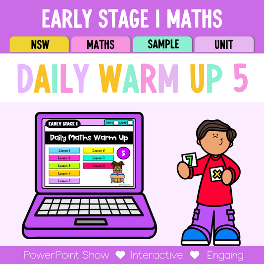Early Stage 1 Math Daily Warm Up Unit 5