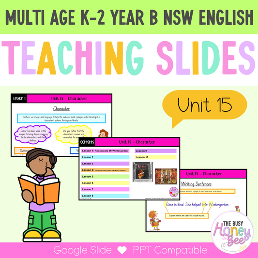 Multi Age Year B Unit 15 Character English Teaching Slides