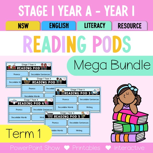 Stage 1 Year A - Year 1 Reading Pod Term 1 Mega Bundle