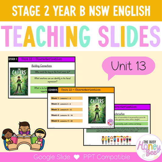 Stage 2 Year B Unit 13 Characterisation English Teaching Slides