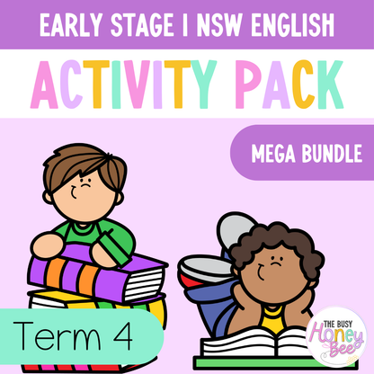 Early Stage 1 Term 4 English Activity Packs Mega Bundle