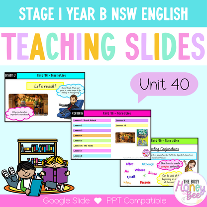 Stage 1 Year B Term 4 English Teaching Slides Mega Bundle