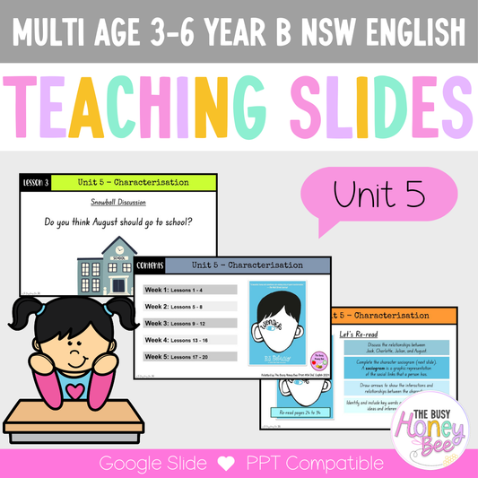 Multi Age 3-6 Year B Unit 5 Characterisation English Teaching Slides