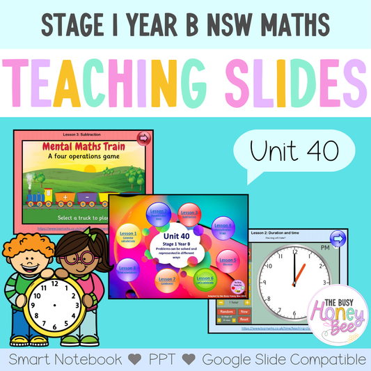 Stage 1 Year B Unit 40 Maths Teaching Slides