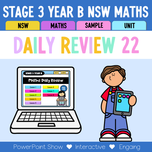 Stage 3 Year B Australian | NSW Math Daily Review | Warm-Up Unit 22