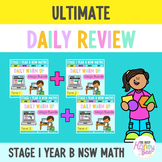 Stage 1 Year B Ultimate Australian | NSW Maths Daily Review | Warm-Up Mega Bundle