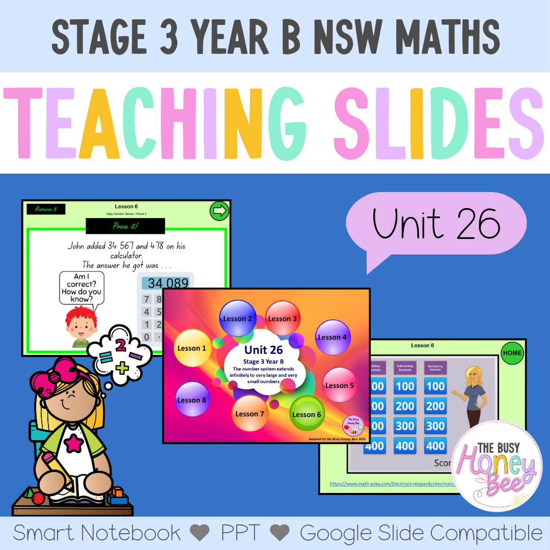 Stage 3 Year B Unit 26 Maths Teaching Slides