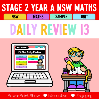 Stage 2 Year A Australian | NSW Math Daily Review | Warm-Up Unit 13