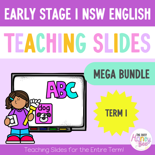 Early Stage 1 Term 1 English Teaching Slides Mega Bundle