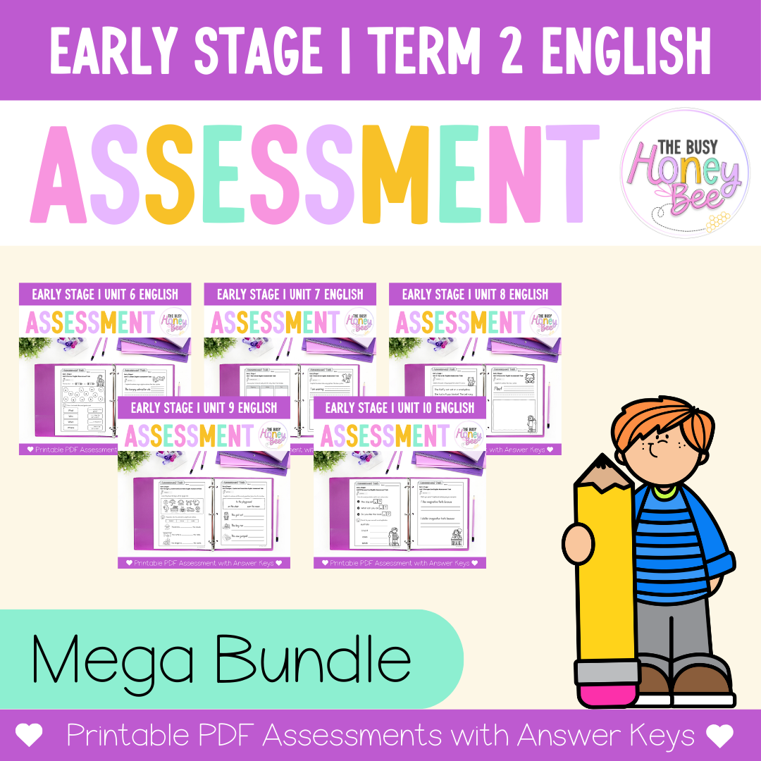 ULTIMATE Early Stage 1 English Assessment Bundle