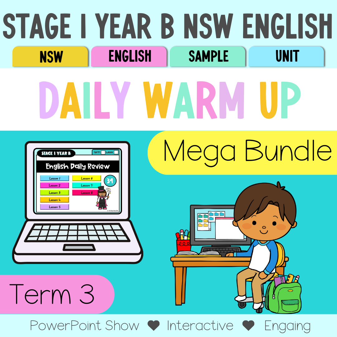 Stage 1 Year B Australian | NSW English Daily Review |Warm-Up Term 3 Mega Bundle