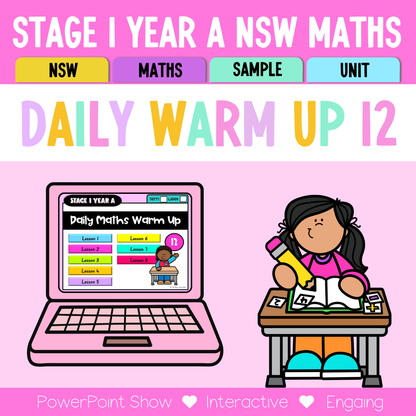 Stage 1 Year A Math Daily Warm Up Unit 12