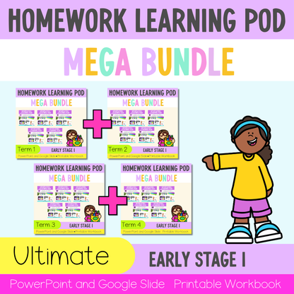 Early Stage 1 Homework/Learning Pods Ultimate Mega Bundle