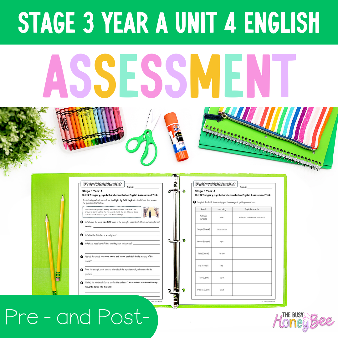 ULTIMATE Stage 3 Year A English Assessment Bundle