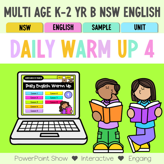 Multi Age K-2 Year B English Daily Warm Up Unit 4