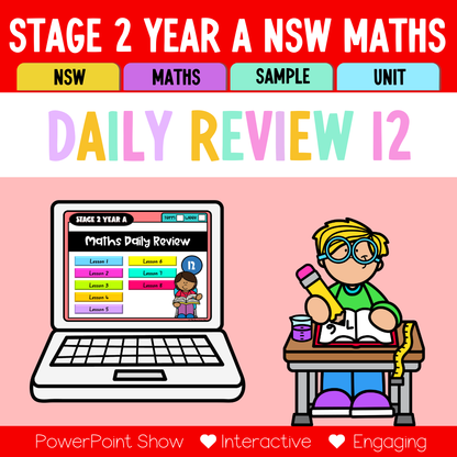 Stage 2 Year A Australian | NSW Math Daily Review | Warm-Up Unit 12