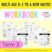 Multi Age K-2 Year A NSW Maths Workbook Term 3 - Workbook | Worksheets