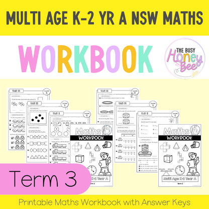 Multi Age K-2 Year A NSW Maths Workbook Term 3