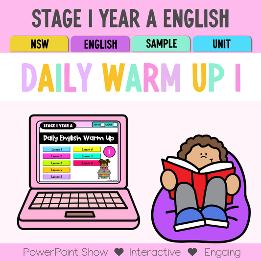 Stage 1 Year A English Daily Warm Up Unit 1