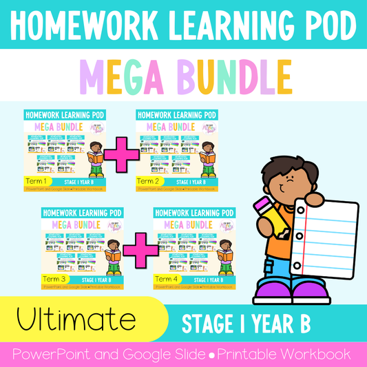 Stage 1 Year B Homework/Learning Pods Ultimate Mega Bundle