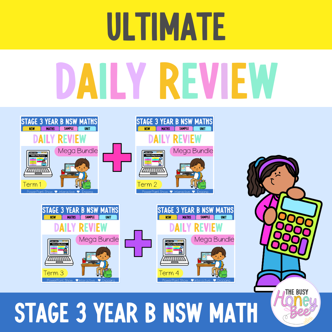 Stage 3 Year B Ultimate Australian | NSW Maths Daily Review | Warm-Up Mega Bundle