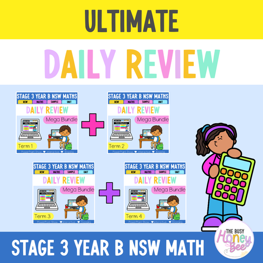 Stage 3 Year B Ultimate Australian | NSW Maths Daily Review | Warm-Up Mega Bundle