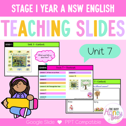 Stage 1 Year A Term 2 English Teaching Slides Mega Bundle