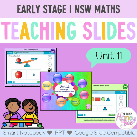 Early Stage 1 Unit 11 Maths Teaching Slides